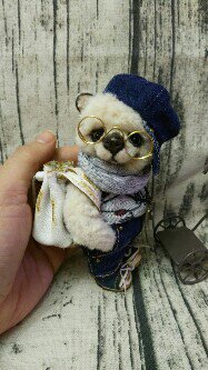 Платон - мишка эрудит — Авторские мишки Тедди и друзья: фото (фото 3)