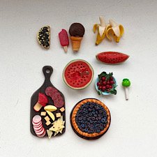 Набор еды для кукол 1:6