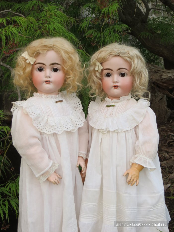 Антикварные куклы. Сестры 192 (фото 9)