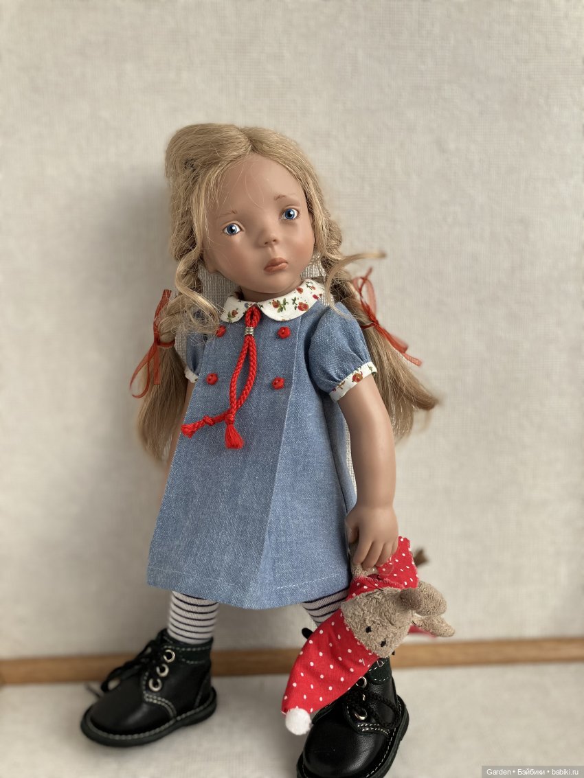 Джинсовая одежда дл Вихтелей, Цвергназе 35см., Минуш (фото 3)