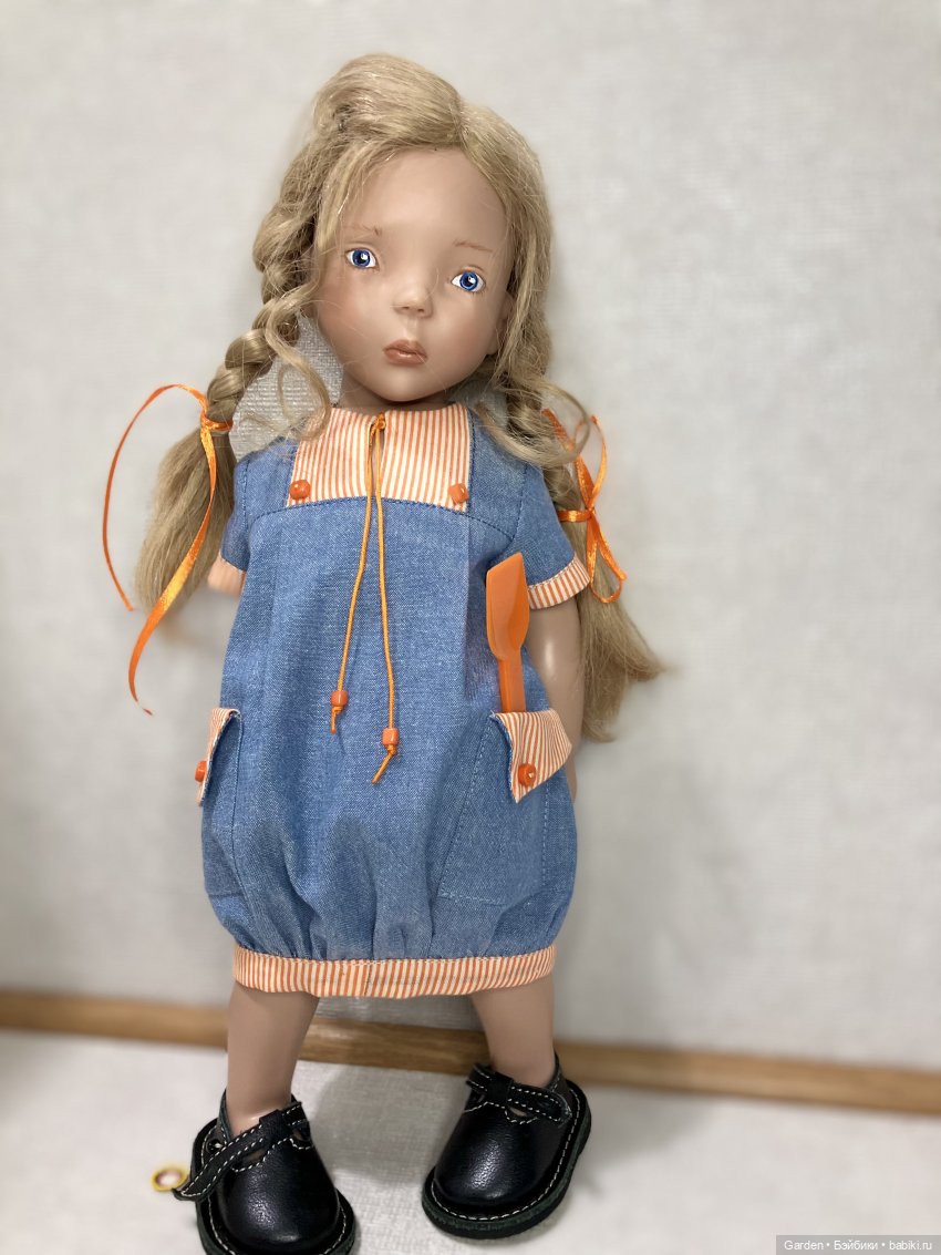 Джинсовая одежда дл Вихтелей, Цвергназе 35см., Минуш (фото 2)