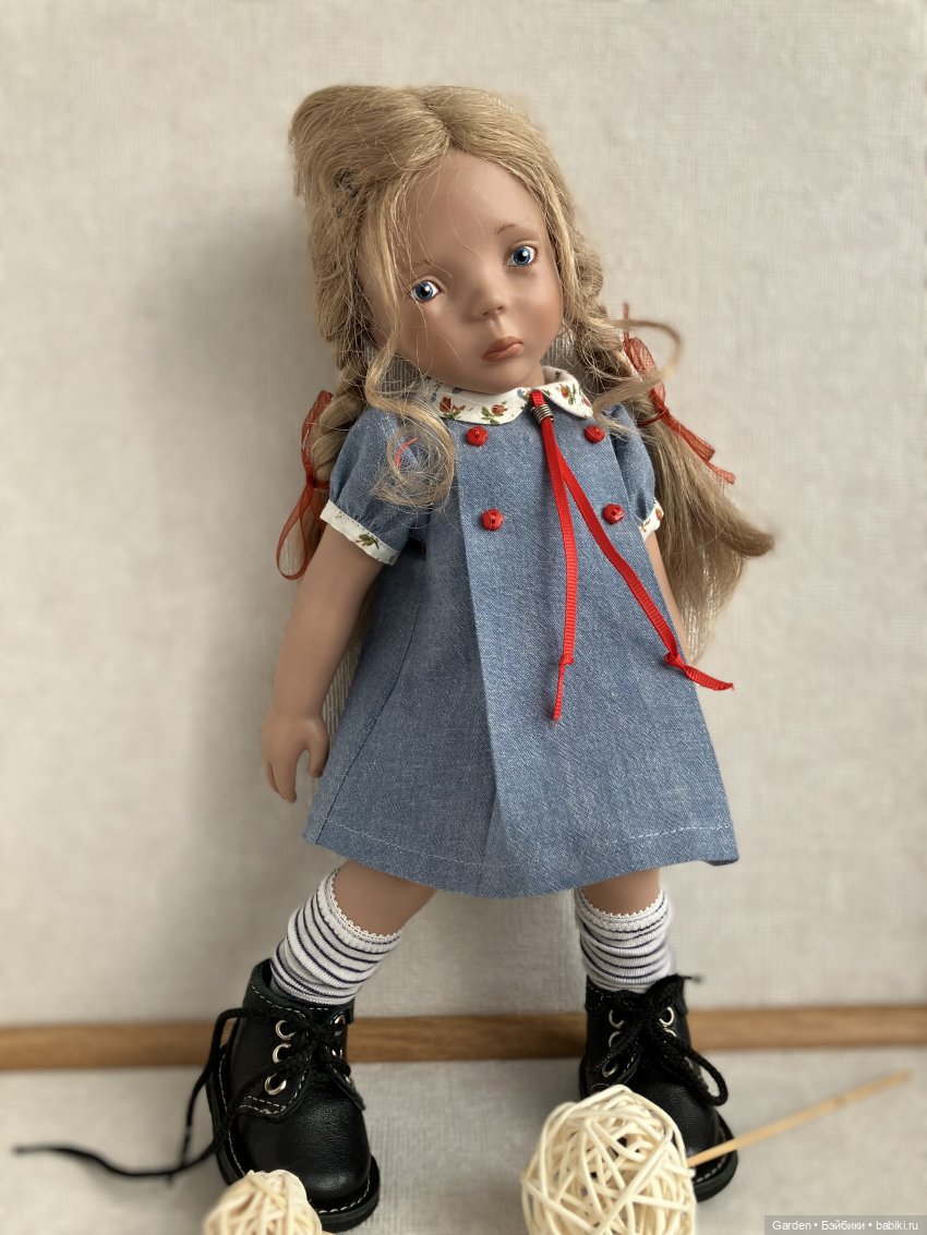 Джинсовая одежда дл Вихтелей, Цвергназе 35см., Минуш (фото 4)