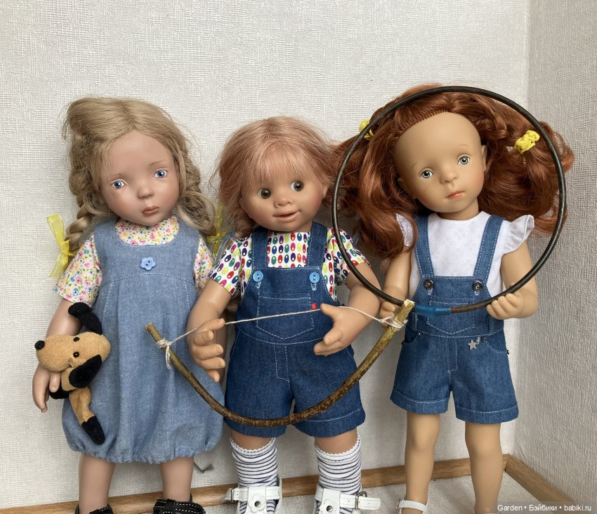 Джинсовая одежда дл Вихтелей, Цвергназе 35см., Минуш