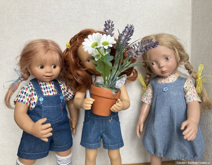 Джинсовая одежда дл Вихтелей, Цвергназе 35см., Минуш