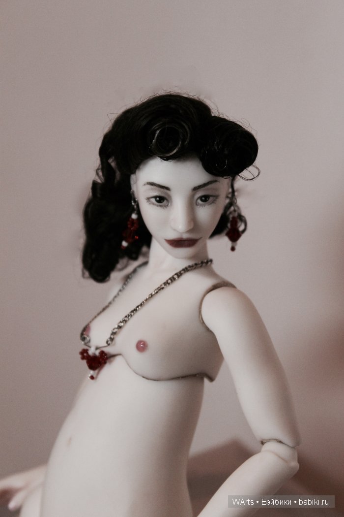 Троица нюд - фарфоровые шарнирные куклы W arts