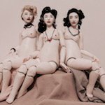 Троица нюд - фарфоровые шарнирные куклы W arts