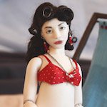 Всем хочется на пляж. Шарнирная кукла