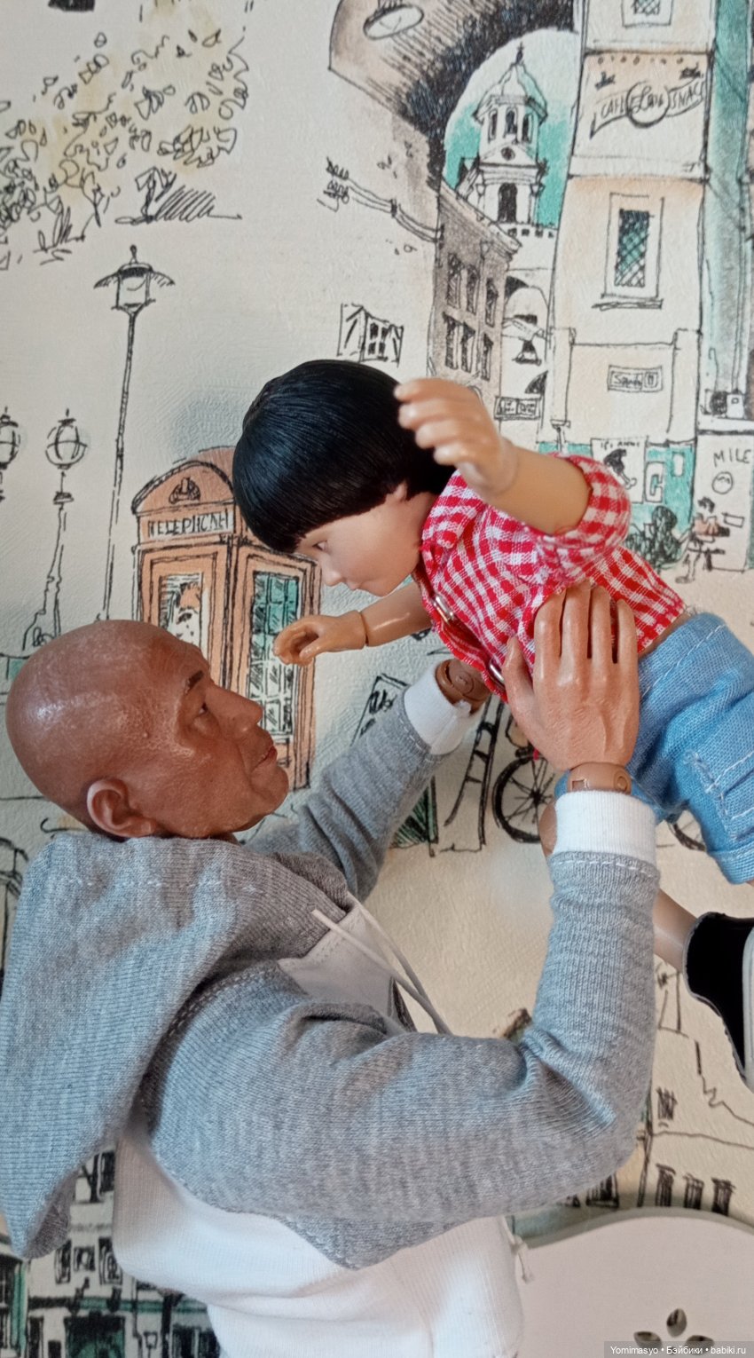 Дедушка Ши и внук — Коллекционные экшн