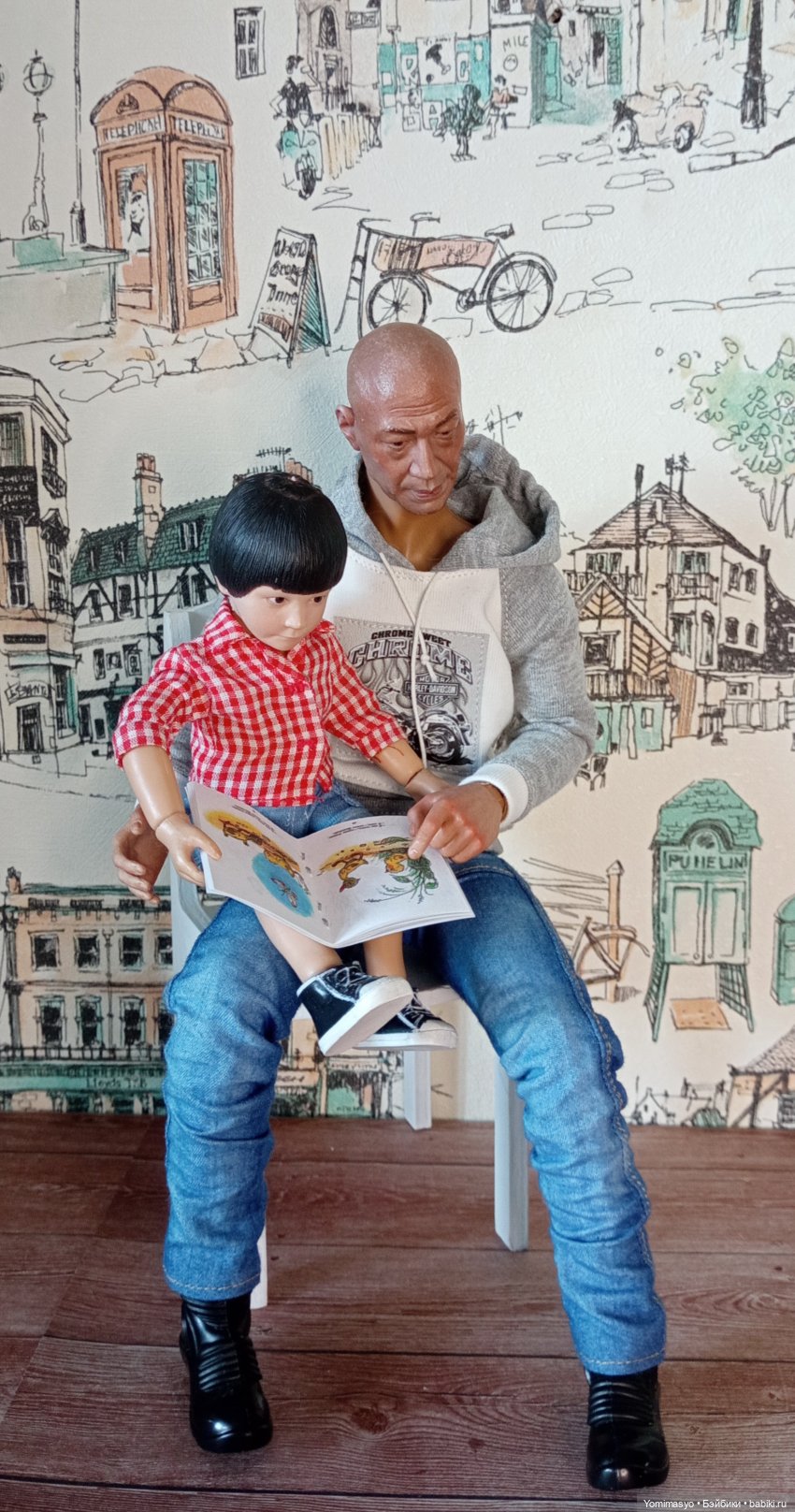 Дедушка Ши и внук — Коллекционные экшн