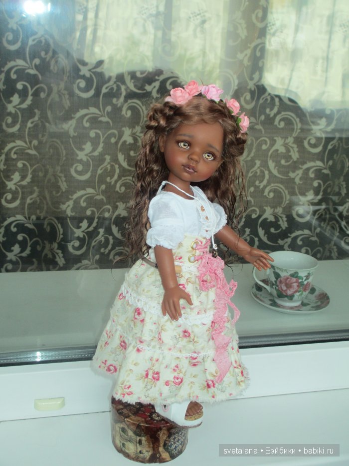 Моя мулаточка Латойа. ООАК куколки Paola Reina (фото 6)