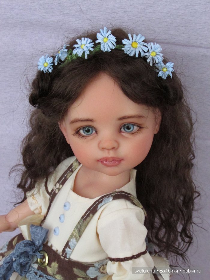 Наташа. Девочка Незабудка. ООАК куклы Paola Reina (фото 2)