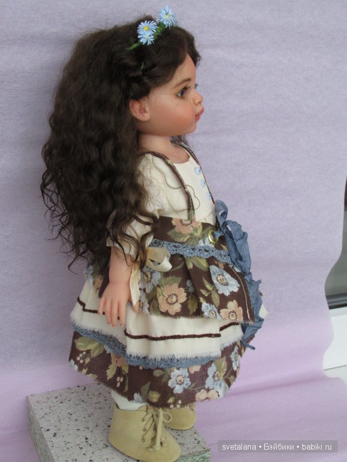 Наташа. Девочка Незабудка. ООАК куклы Paola Reina (фото 9)