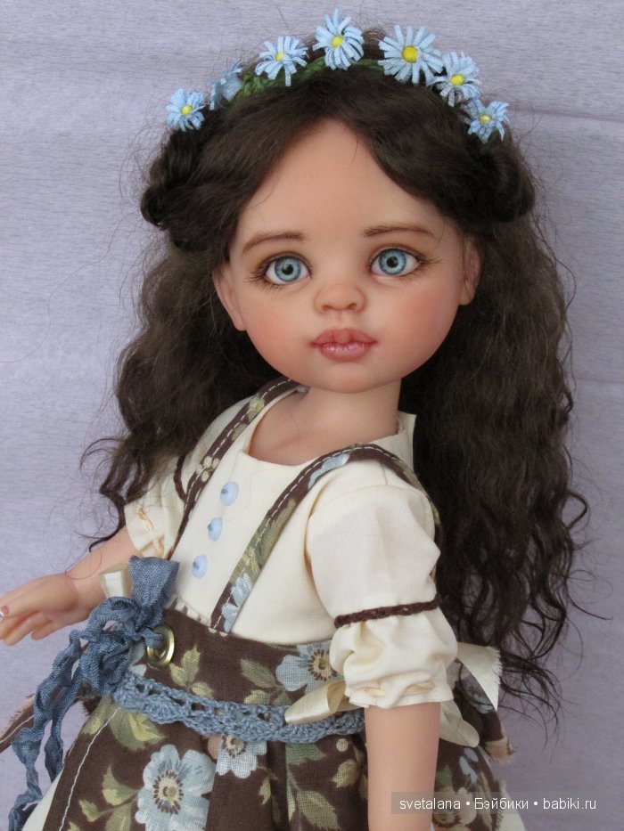 Наташа. Девочка Незабудка. ООАК куклы Paola Reina