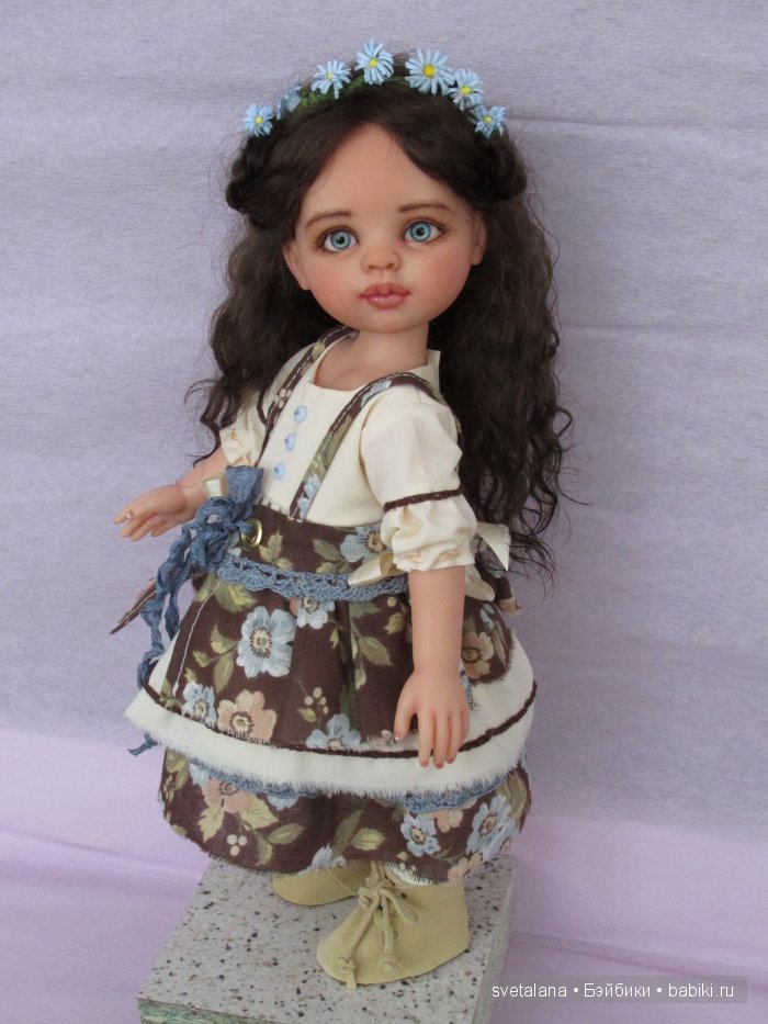 Наташа. Девочка Незабудка. ООАК куклы Paola Reina (фото 5)