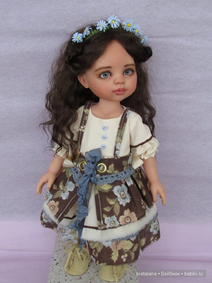 Наташа. Девочка Незабудка. ООАК куклы Paola Reina (фото 6)
