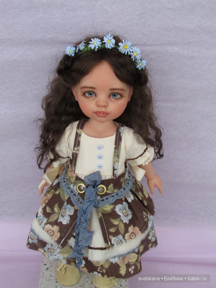 Наташа. Девочка Незабудка. ООАК куклы Paola Reina (фото 8)