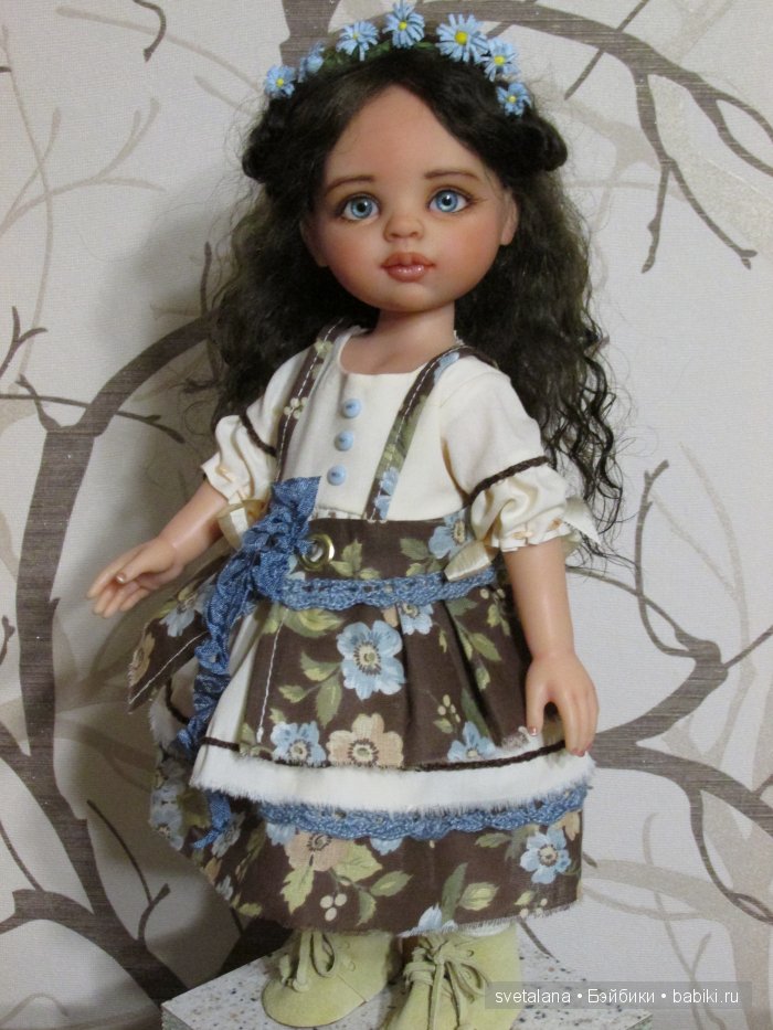 Наташа. Девочка Незабудка. ООАК куклы Paola Reina