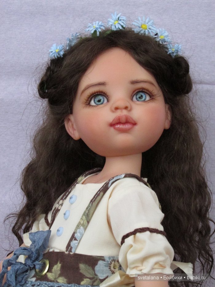 Наташа. Девочка Незабудка. ООАК куклы Paola Reina (фото 3)