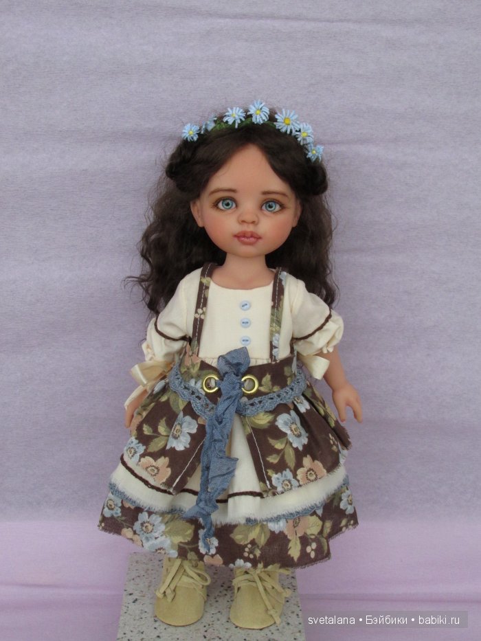 Наташа. Девочка Незабудка. ООАК куклы Paola Reina (фото 7)