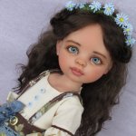 Наташа. Девочка Незабудка. ООАК куклы Paola Reina