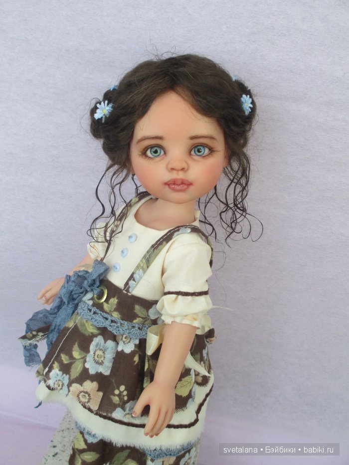 Наташа. Девочка Незабудка. ООАК куклы Paola Reina