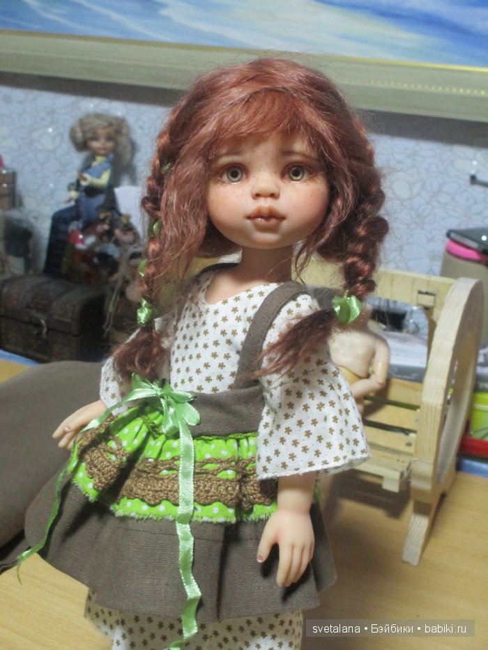 Полина.Рыжее чудо. ООАК куколки Paola Reina
