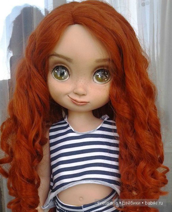 Мэри - ООАК кукол Disney Animators Мерида (фото 6)