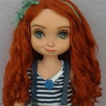 Мэри - ООАК кукол Disney Animators Мерида