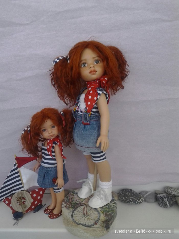 Поля и Оля.Два рыжика,два солнышка. ООАК куклы Паола Рейна (фото 9)