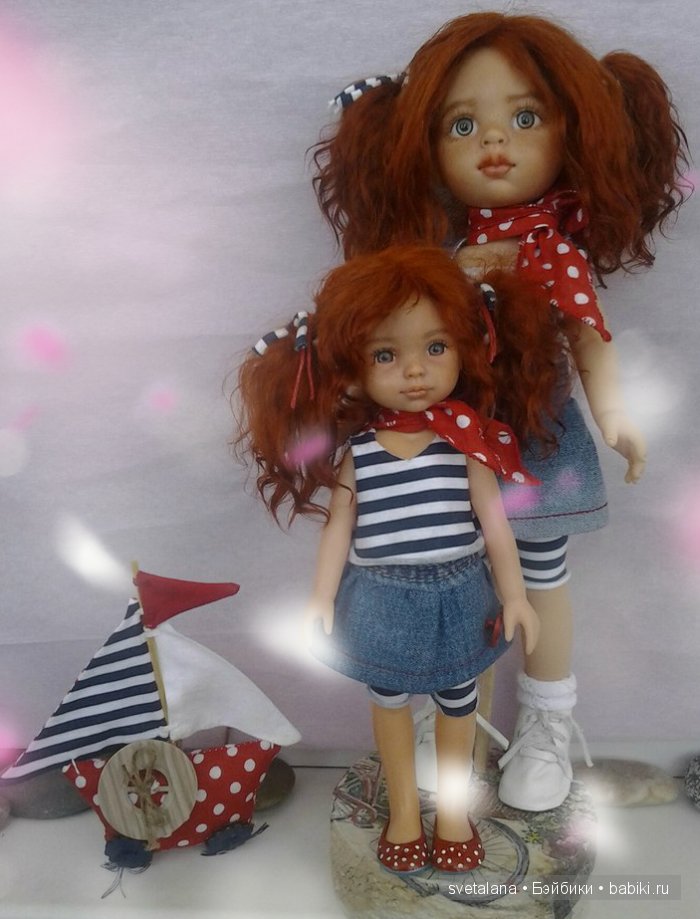 Поля и Оля.Два рыжика,два солнышка. ООАК куклы Паола Рейна (фото 2)