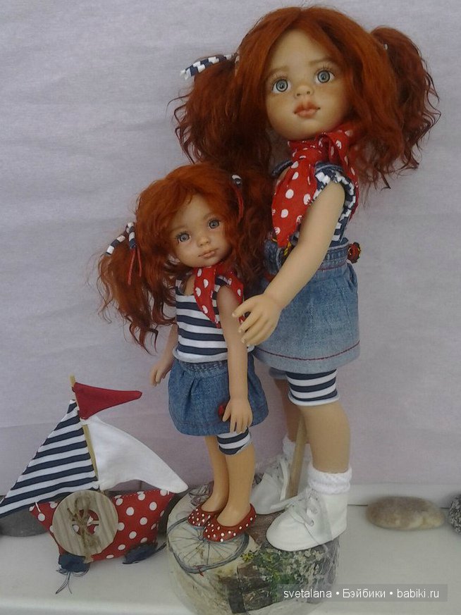 Поля и Оля.Два рыжика,два солнышка. ООАК куклы Паола Рейна