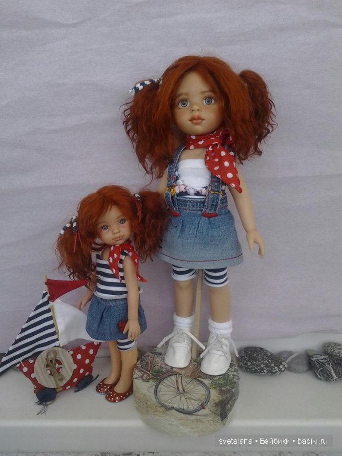 Поля и Оля.Два рыжика,два солнышка. ООАК куклы Паола Рейна