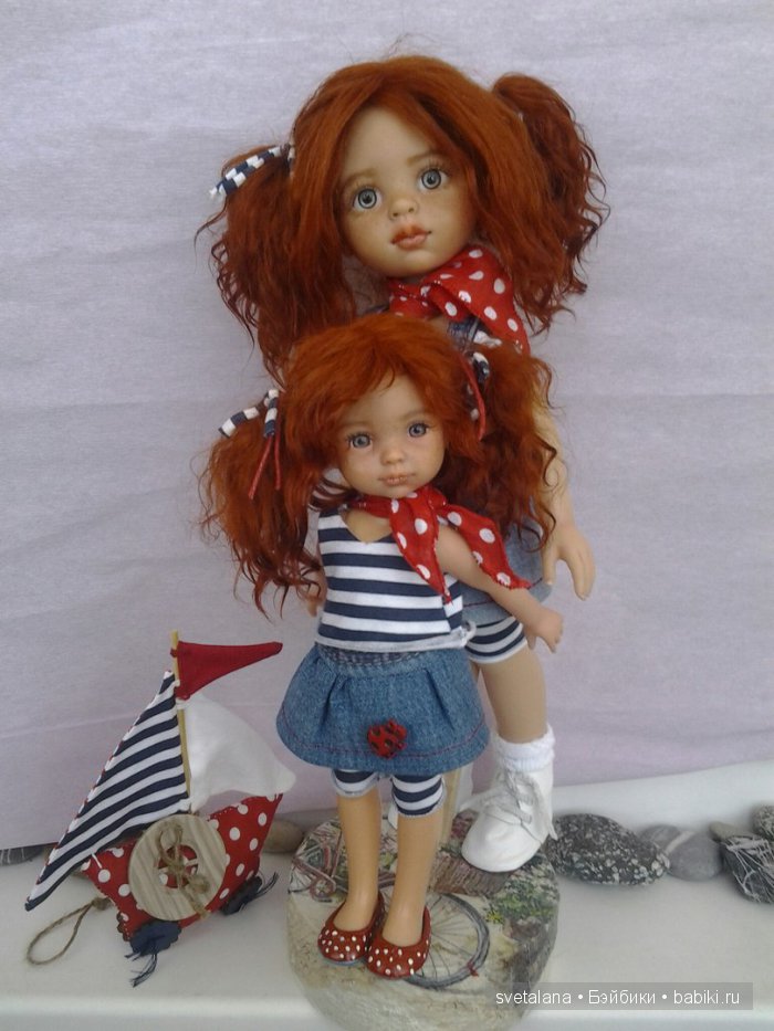 Поля и Оля.Два рыжика,два солнышка. ООАК куклы Паола Рейна (фото 8)