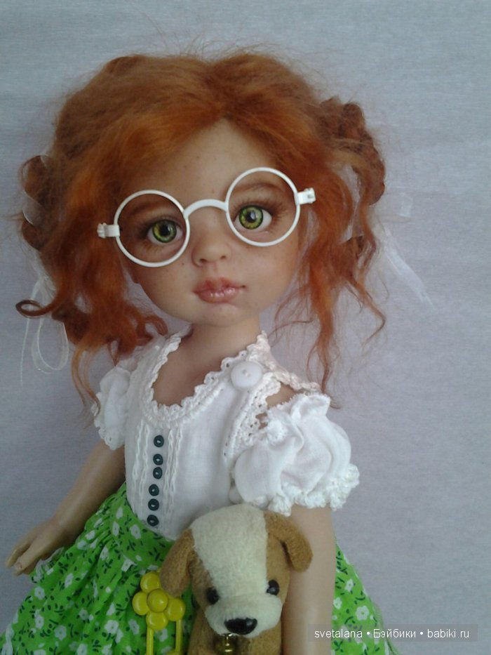 Ульянка. Рыжее чудо. ООАК куколки Паола Рейна