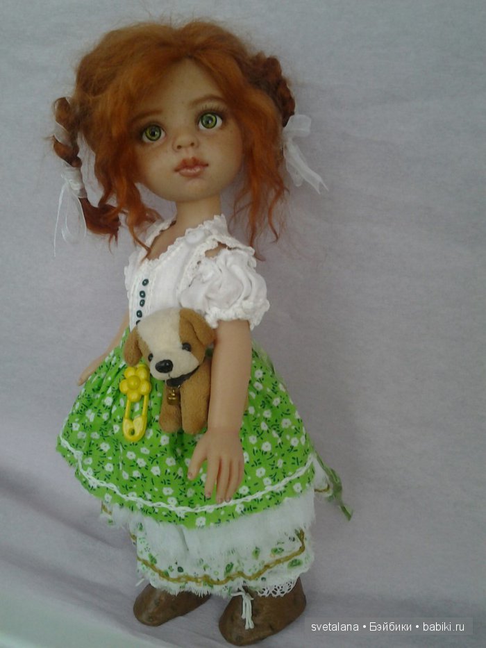 Ульянка. Рыжее чудо. ООАК куколки Паола Рейна