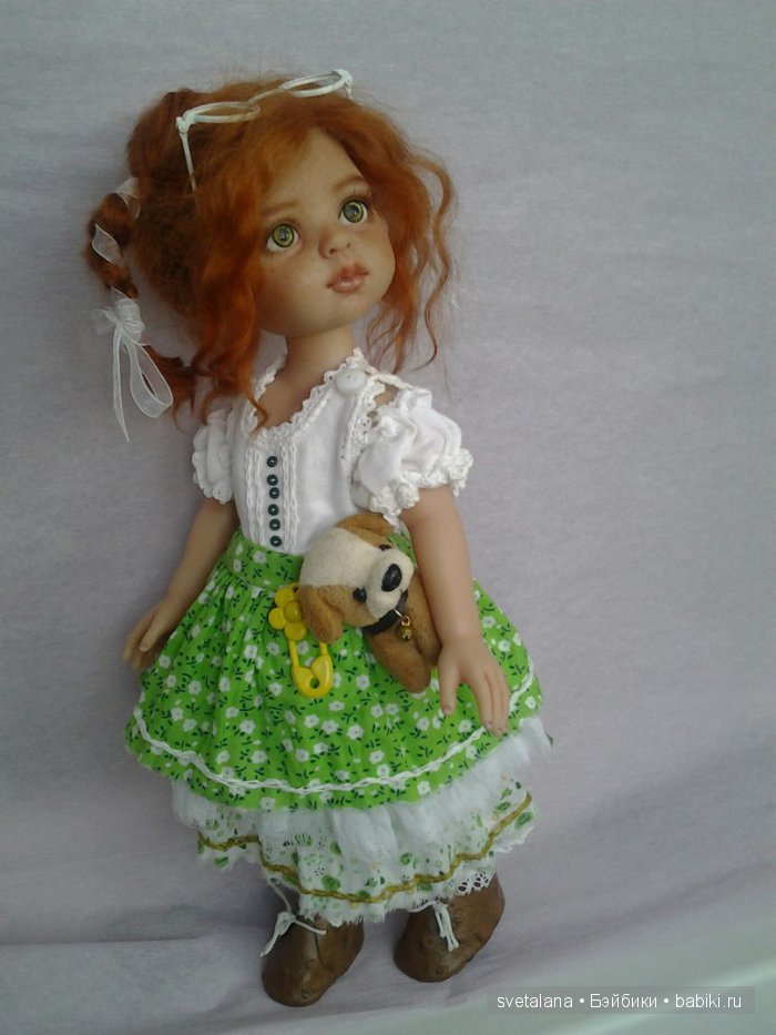 Ульянка. Рыжее чудо. ООАК куколки Паола Рейна