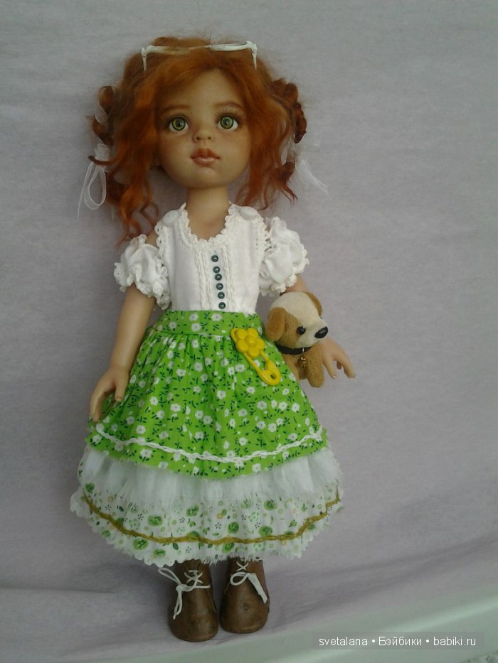 Ульянка. Рыжее чудо. ООАК куколки Паола Рейна