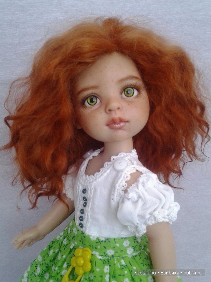 Ульянка. Рыжее чудо. ООАК куколки Паола Рейна