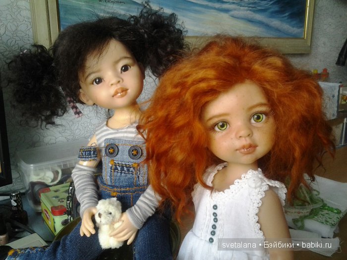 Ульянка. Рыжее чудо. ООАК куколки Паола Рейна