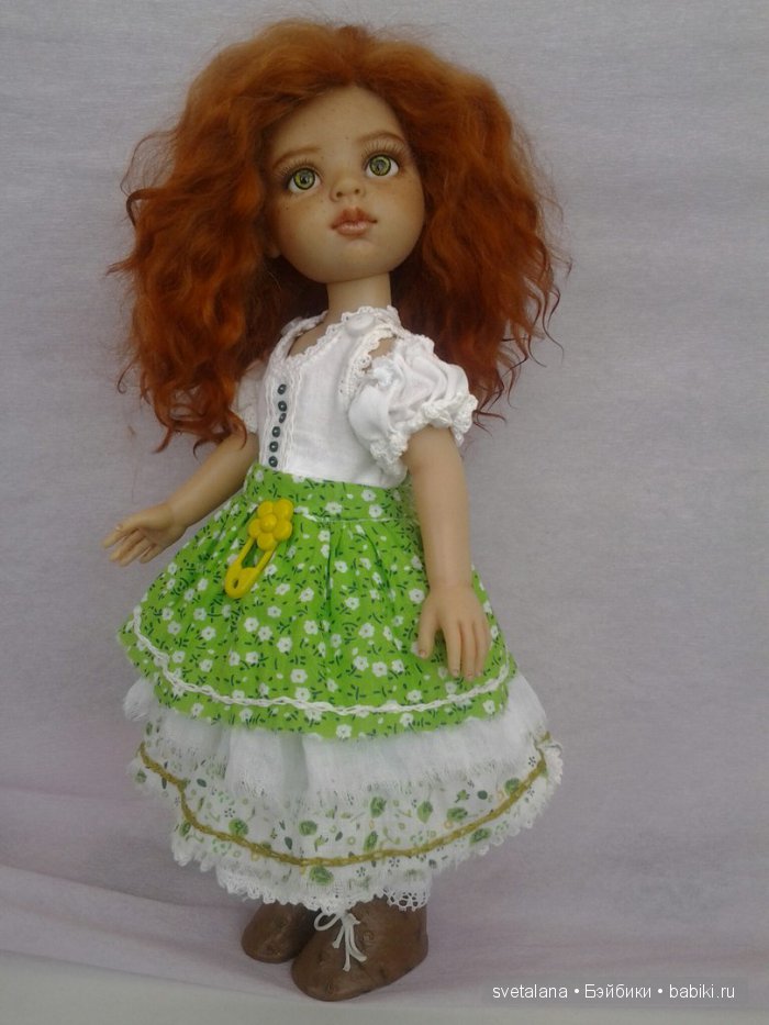 Ульянка. Рыжее чудо. ООАК куколки Паола Рейна