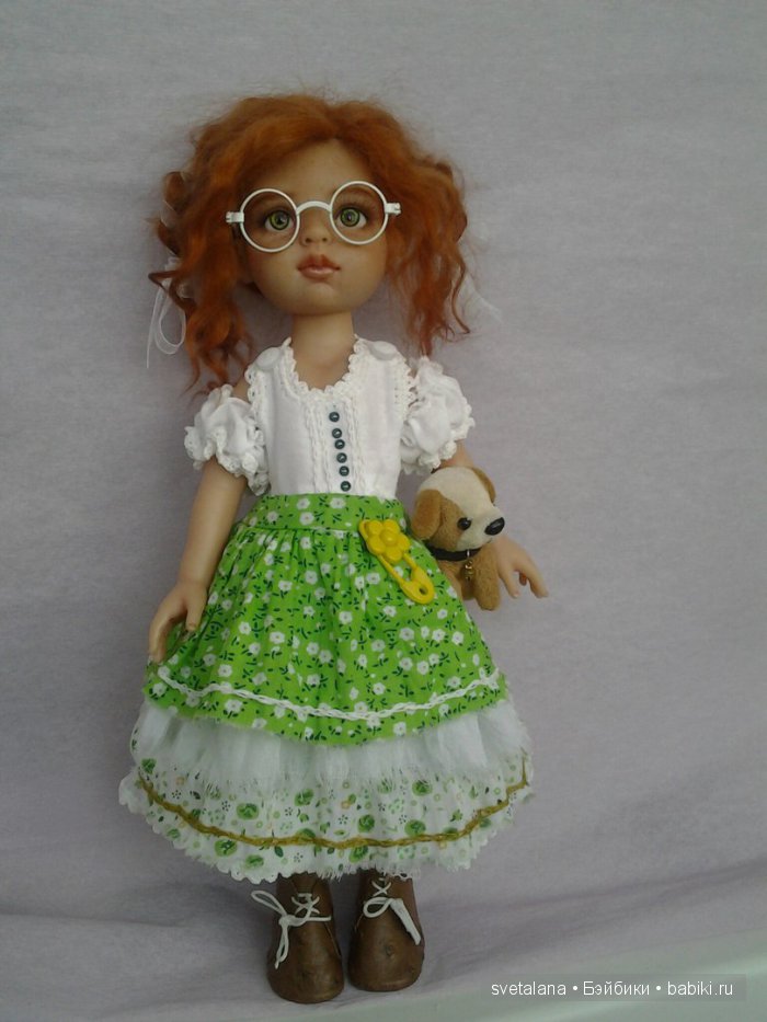Ульянка. Рыжее чудо. ООАК куколки Паола Рейна