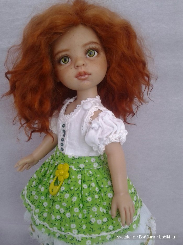 Ульянка. Рыжее чудо. ООАК куколки Паола Рейна