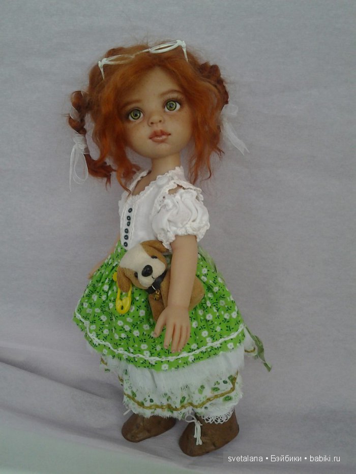 Ульянка. Рыжее чудо. ООАК куколки Паола Рейна
