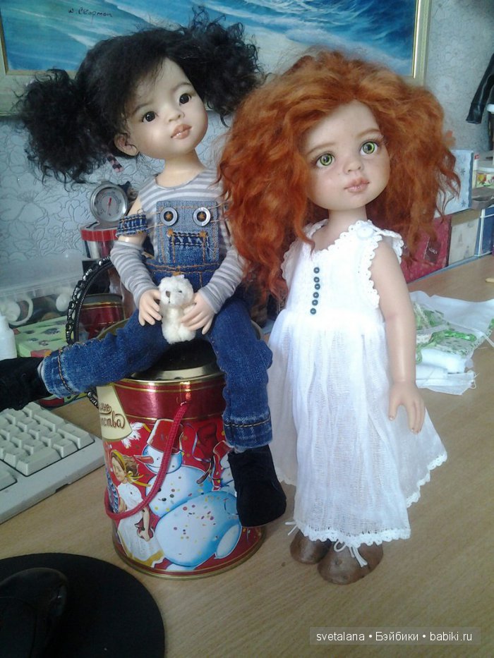 Ульянка. Рыжее чудо. ООАК куколки Паола Рейна