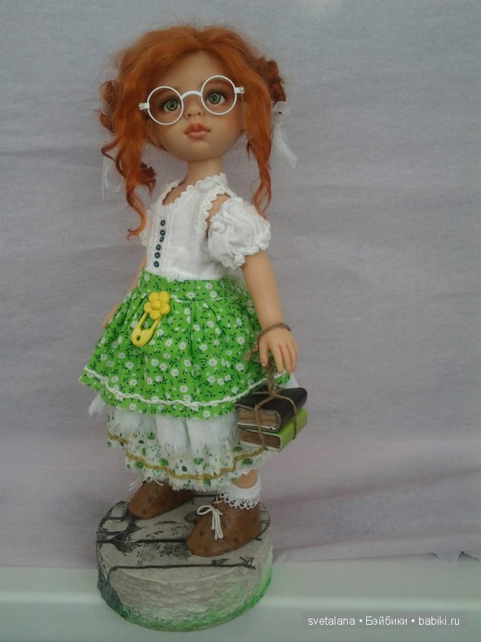 Ульянка. Рыжее чудо. ООАК куколки Паола Рейна