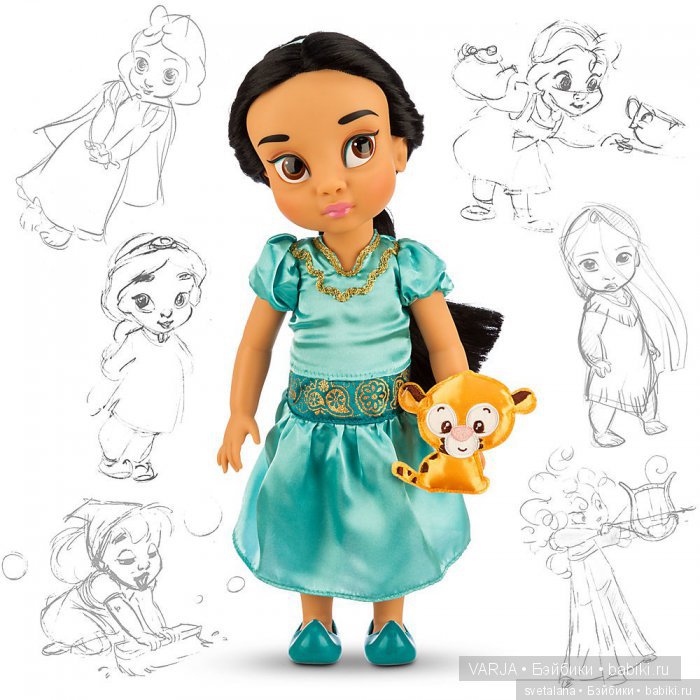 5 превращений в красавиц - ООАК кукол Disney animators collection