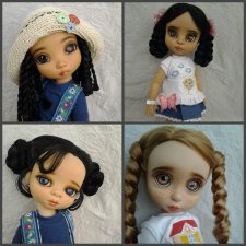5 превращений в красавиц - ООАК кукол Disney animators collection