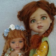 Ксюша и Луша. Сестрички-солнышки. ООАК Паола Рейна