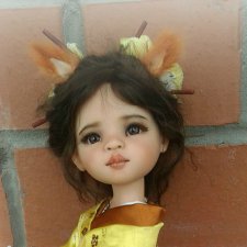 Инари.Японская богиня плодородия. ООАК куколки от Паола Рейна