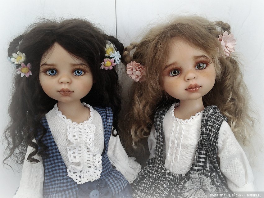 Нюша и Катюша. ООАК кукол от Паола Рейна (фото 3)